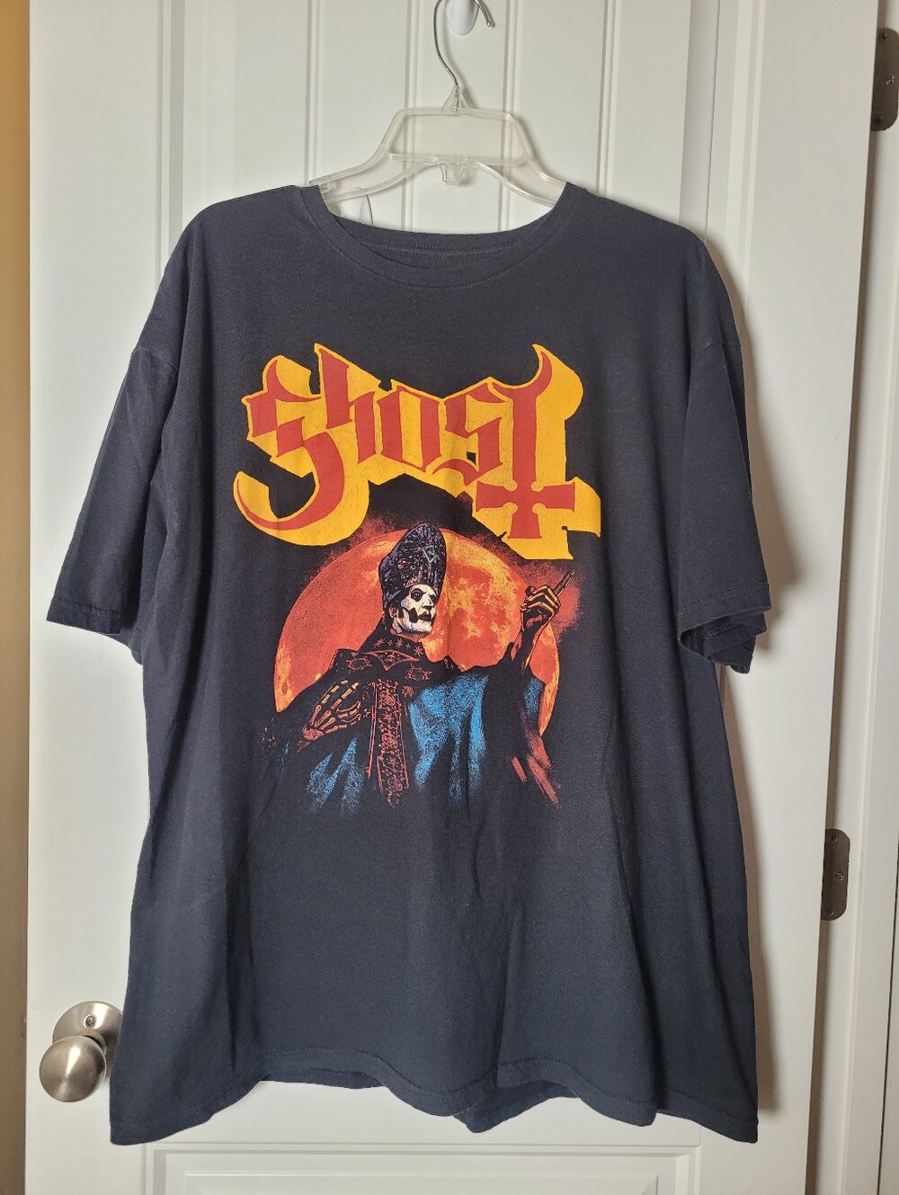 Ghost Graphic Black Band Tee - Short Sleeve Men’s Shirt Size XXL